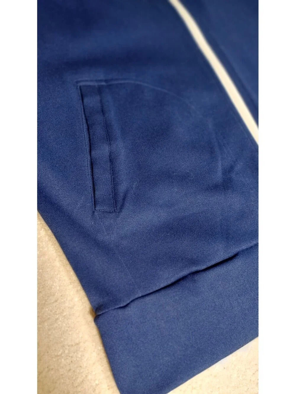RARE Vintage HERTERS Track Suit Blue White Stripe Athletic Retro Old School XL